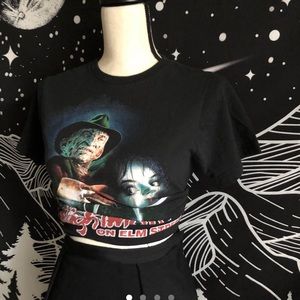 Black Freddy Kruger Nightmare on Elm Street Tee